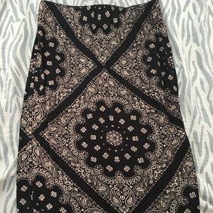 Bandana Pencil Skirt